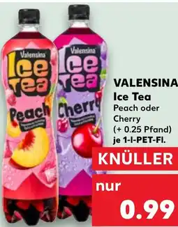 Kaufland DE Valensina Ice Tea Peach oder Cherry aanbieding