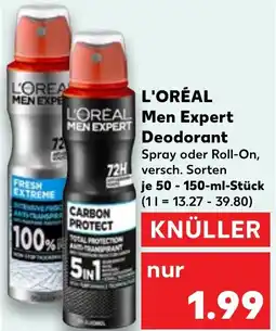 Kaufland DE L'OREAL Men Expert Deodorant aanbieding