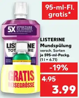 Kaufland DE Listerine mundspülung aanbieding