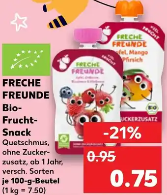 Kaufland DE Freche freunde Bio Frucht Snack aanbieding