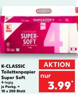 Kaufland DE K-CLASSIC Toilettenpapier Super Soft aanbieding