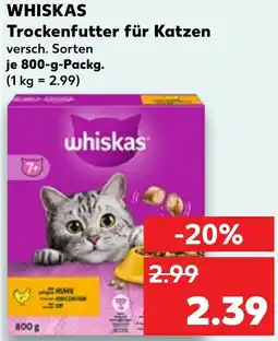 Kaufland DE WHISKAS Trockenfutter für Katzen aanbieding