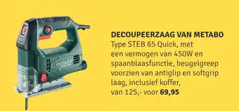 Nijhof Decoupeerzaag Van Metabo aanbieding