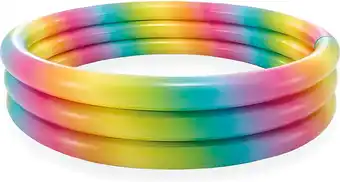 Bol.com Intex zwembad Rainbow Ombre 3-ring 168x38cm aanbieding