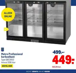 Makro Metro Professional barkoelkast aanbieding