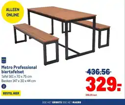 Makro Metro Professional biertafelset aanbieding