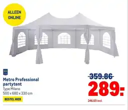 Makro Metro Professional partytent aanbieding