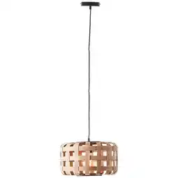 Praxis Brilliant hanglamp Woodline natuur ⌀36cm E27 aanbieding