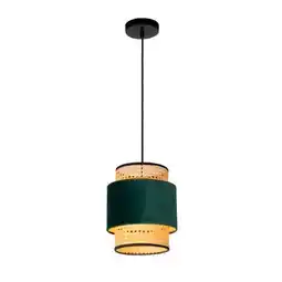 Praxis Lucide hanglamp Javor groen ⌀23cm E27 aanbieding