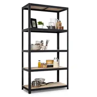 Praxis Avasco stellingkast Strong 176x90x45cm mat zwart aanbieding