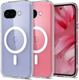 Amazon Spigen Ultra Hybrid MagFit Case voor Google Pixel 9a hoesje, Compatibel met MagSafe -Clear White aanbieding
