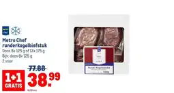 Makro Metro Chef runderkogelbiefstuk aanbieding