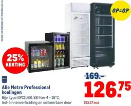 Makro Alle Metro Professional koelingen aanbieding