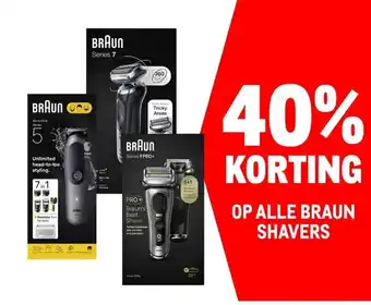 Makro OP ALLE BRAUN SHAVERS aanbieding