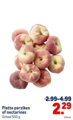 Makro Platte perziken of nectarines aanbieding