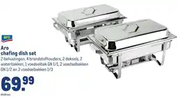 Makro Aro chafing dish set aanbieding