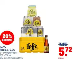 Makro Leffe Pils incl. 0.0% aanbieding