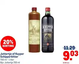 Makro Juttertje of Kuyper Schipperbitter aanbieding