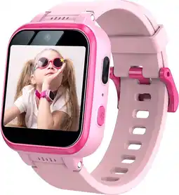 Bol.com Smartwatch Kinderen - Camera - Games - Roze aanbieding
