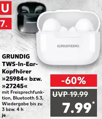 Kaufland DE GRUNDIG TWS-In-Ear-Kopfhörer aanbieding