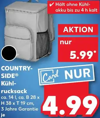Kaufland DE COUNTRYSIDE Kühlrucksack aanbieding