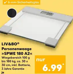 Kaufland DE LIV&BO Personenwaage SPWE 180 A2 aanbieding
