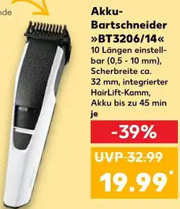 Kaufland DE Akku Bartschneider BT3206/14 aanbieding