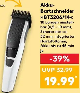 Kaufland DE Akku Bartschneider BT3206/14 aanbieding