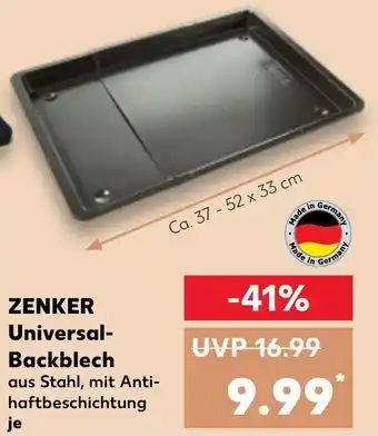 Kaufland DE ZENKER Universal Backblech aanbieding