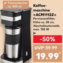 Kaufland DE Kaffeemaschine ACM1112Z aanbieding