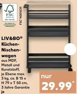 Kaufland DE LIV&BO Küchen Nischenwagen aanbieding