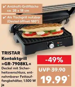 Kaufland DE TRISTAR Kontaktgrill GR-7908KL aanbieding