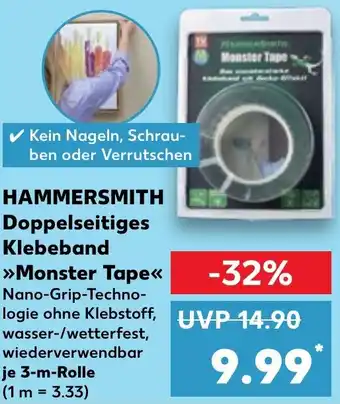 Kaufland DE Hammersmith Doppelseitiges Klebeband Monster Tape aanbieding