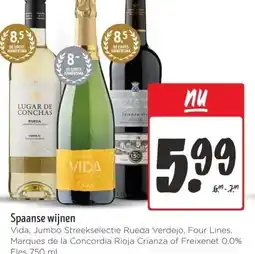 Jumbo Spaanse wijnen aanbieding