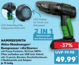 Kaufland DE Hammersmith Akku-Staubsauger/ Kompressor AirStorm aanbieding