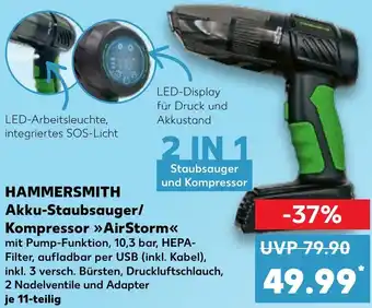 Kaufland DE Hammersmith Akku-Staubsauger/ Kompressor AirStorm aanbieding
