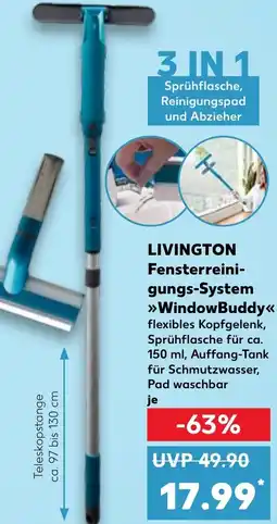 Kaufland DE LIVINGTON Fensterreinigungssystem WindowBuddy aanbieding