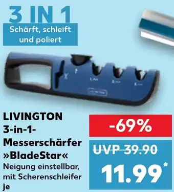 Kaufland DE Livington 3-in-1 Messerschärfer BladeStar aanbieding
