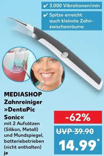 Kaufland DE Mediashop Zahnreiniger DentaPic Sonic aanbieding