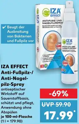 Kaufland DE Iza effect Anti-Fußpilz-/ Anti-Nagelpilz-Spray aanbieding