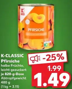 Kaufland DE K-CLASSIC Pfirsiche aanbieding