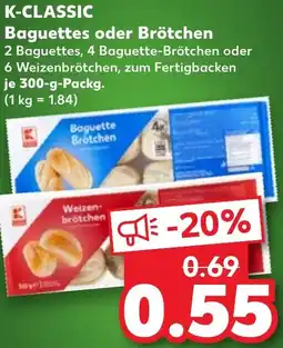 Kaufland DE K-classic Baguettes oder Brötchen aanbieding