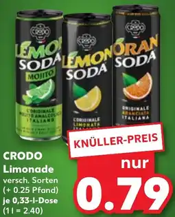 Kaufland DE Crodo Limonade aanbieding