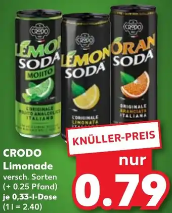 Kaufland DE Crodo Limonade aanbieding