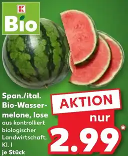 Kaufland DE Span./ital. Bio-Wassermelone aanbieding