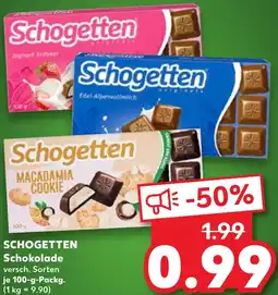 Kaufland DE Schogetten Schokolade aanbieding
