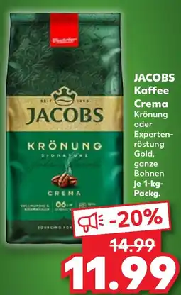 Kaufland DE Jacobs Kaffee Crema aanbieding