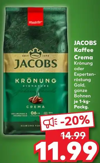 Kaufland DE Jacobs Kaffee Crema aanbieding