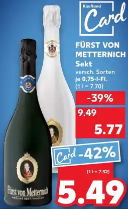 Kaufland DE Fürst von Metternich Sekt aanbieding