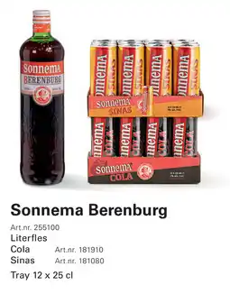 Sligro Sonnema Berenburg aanbieding
